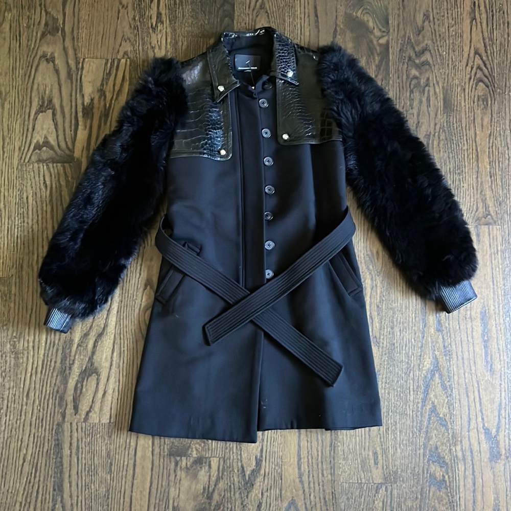 Alexander Wang Winter Statement Trench Style Coat - Picture 2 of 15